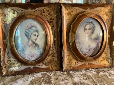 Pair Venetian Gold Picture Frames