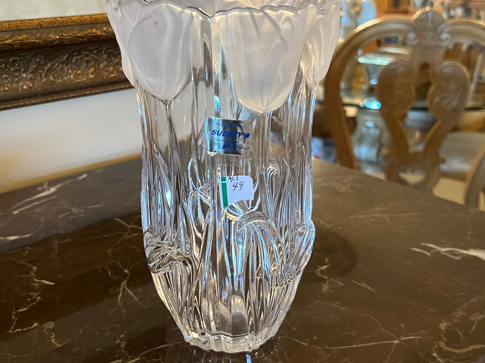 Crystal Tulip Vase (1 of 2)