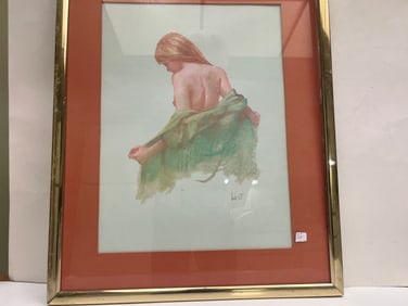 Gld Frame Print 'Nude'