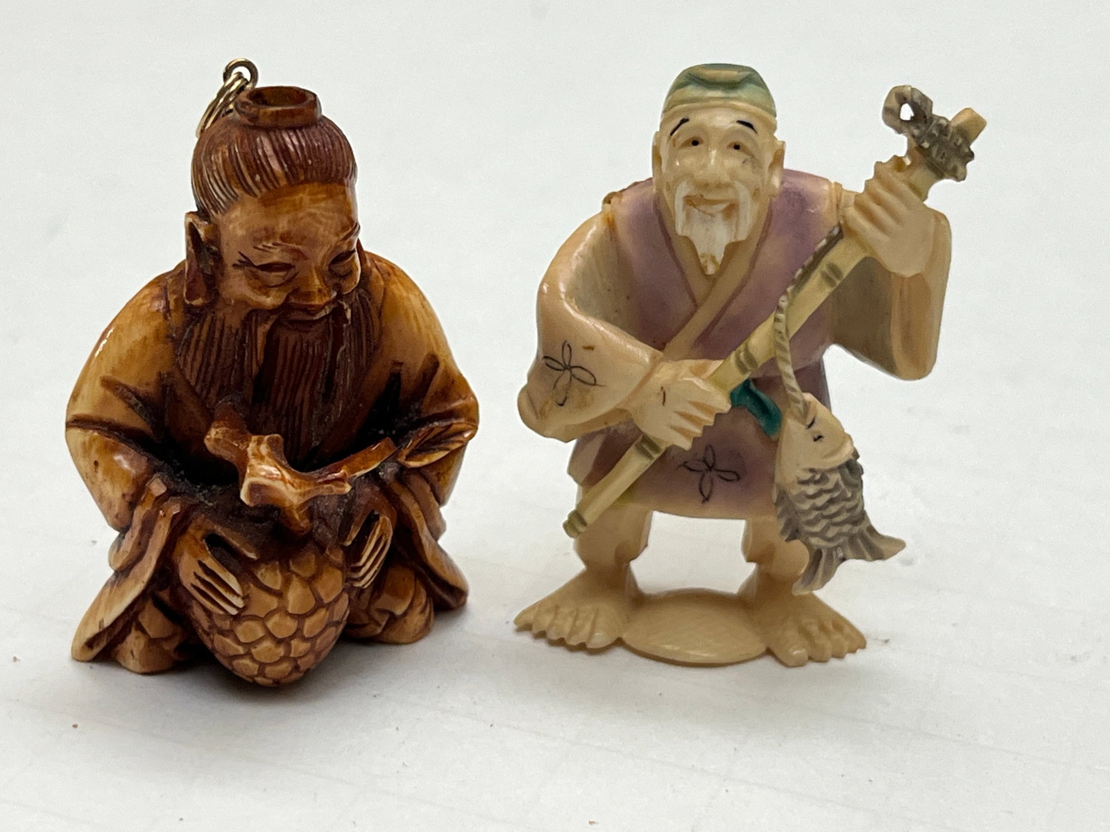 Netsuke & Pendant: 1-Netsuke & 1-Pendant, 2"h