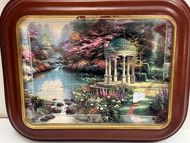 Framed Thomas Kinkade Dish