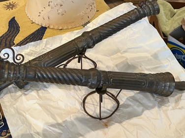 VTG Brass Fishing Boat Cannons