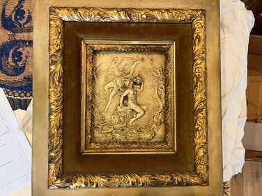 Framed Figural Sculpture