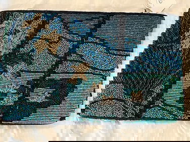 Valerie Barad Blk. Beaded Handbag
