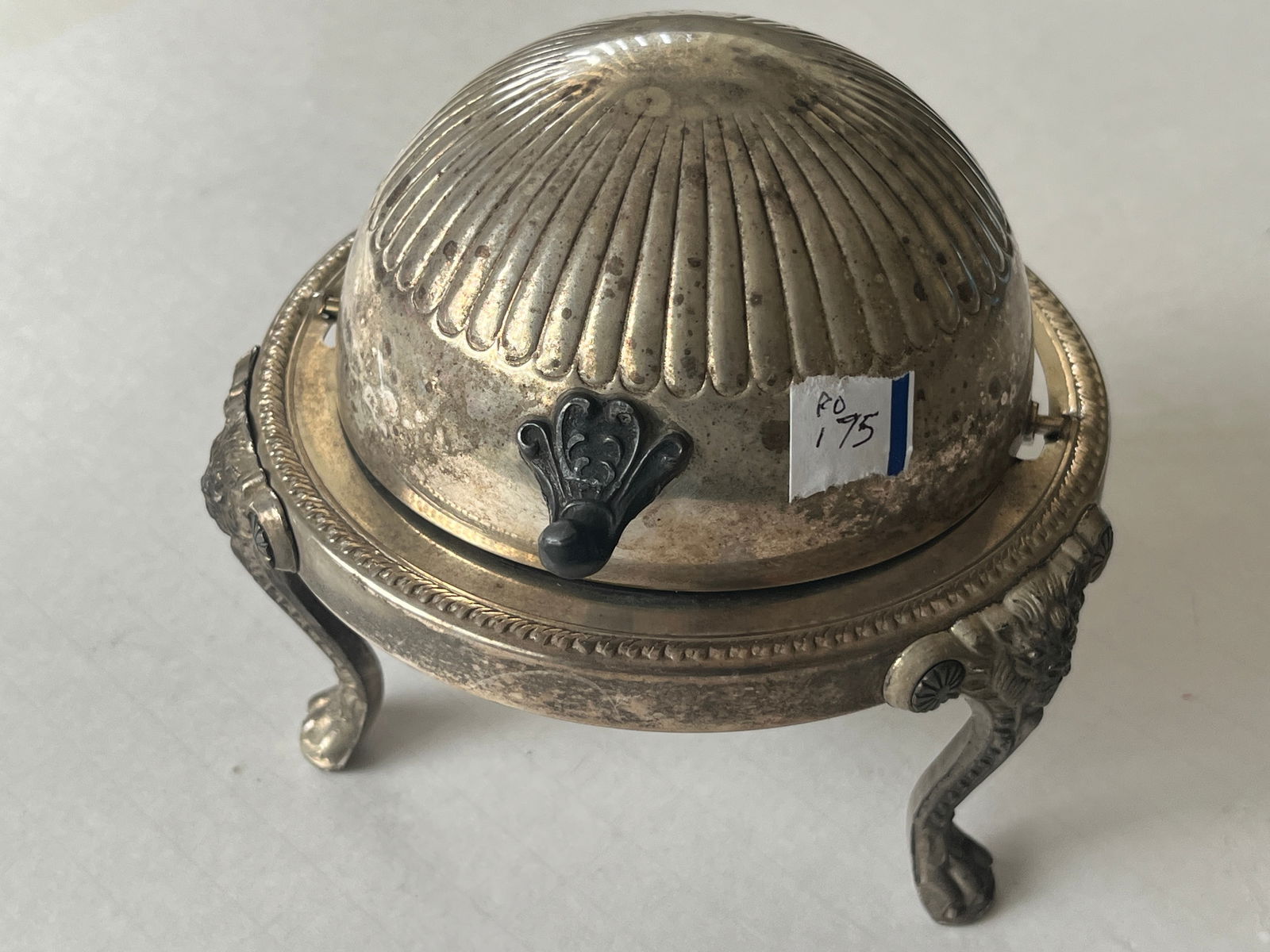 Rogers Silver Roll Dome Butter Dish (1 of 5)