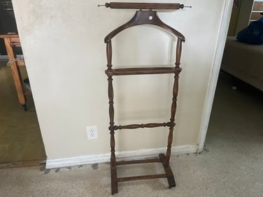 Mahogany Valet Butler Stand