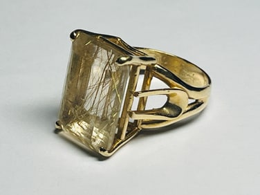 14kt Quartz Ring