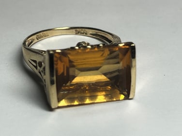 10kt Citrine Ring