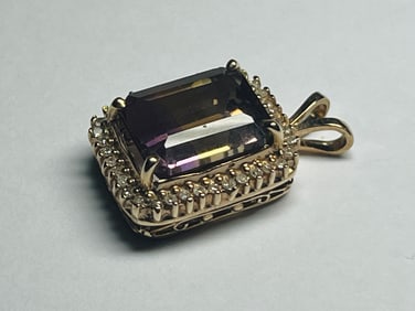 10kt Ametrine/Dia.Ring