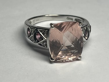 14kt Cor-de-Rosa Morganite Ring