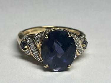 10kt Olite/Dia. Ring