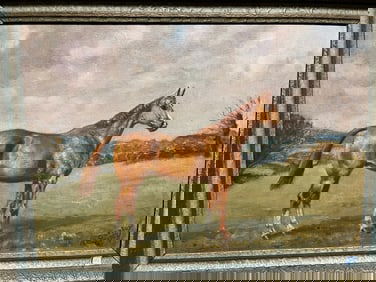 G.A. Cattley Oil/Panel 'Horse'