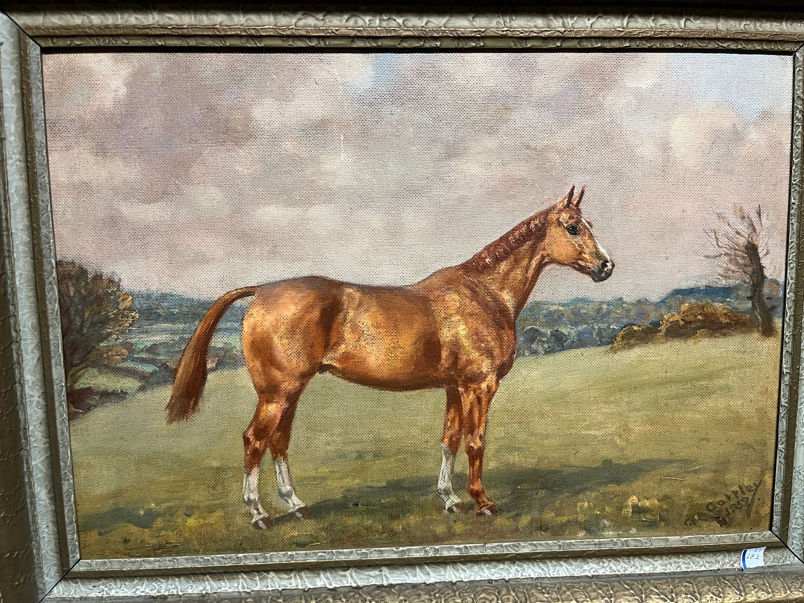 G.A. Cattley Oil/Panel 'Horse' (1 of 3)