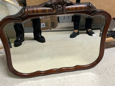 Antique Oval Wall Mirror