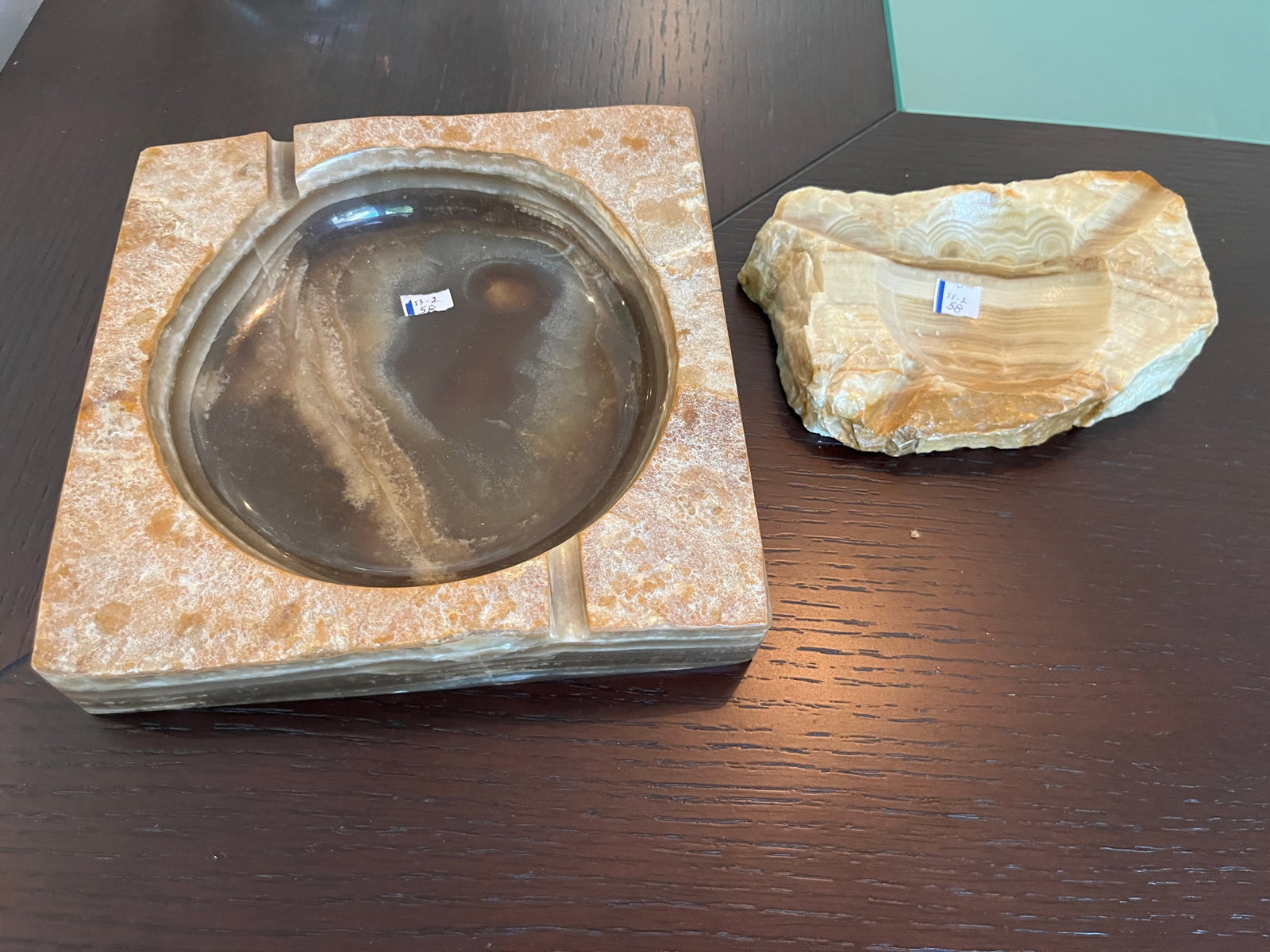 Marble Ashtray: Marble Ashtray, 7.75sq.x6x4