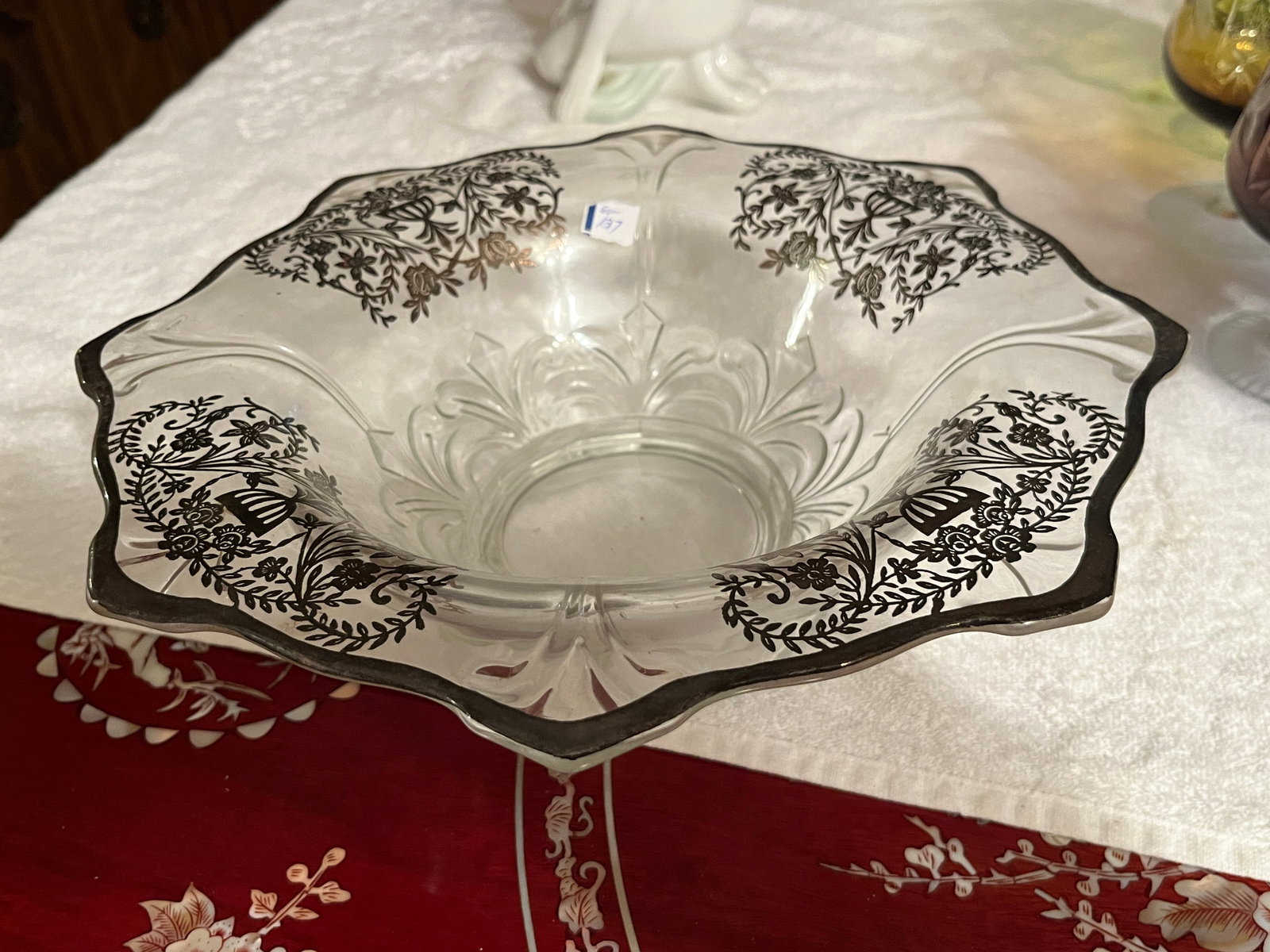 Silver Overlay Bowl (1 of 3)
