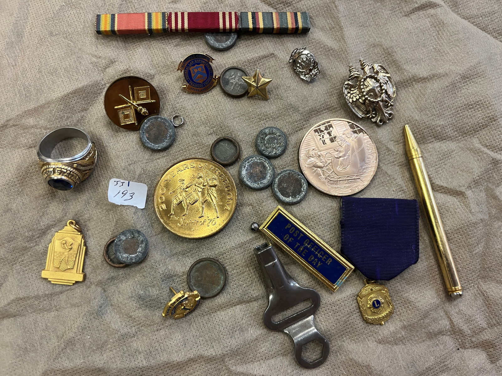 Bag Lot (Military/Buttons) (1 of 2)