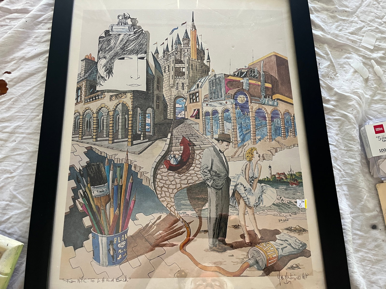 Blk. Frame Print w/Marilyn Monroe (1 of 2)