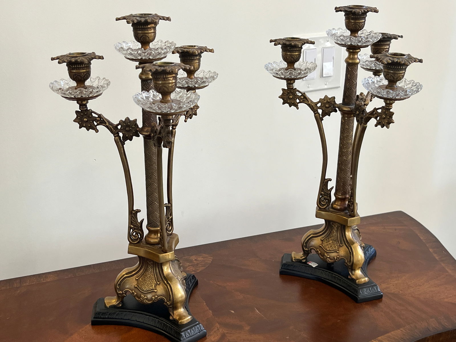 Pair Bronze Candelabras (1 of 4)