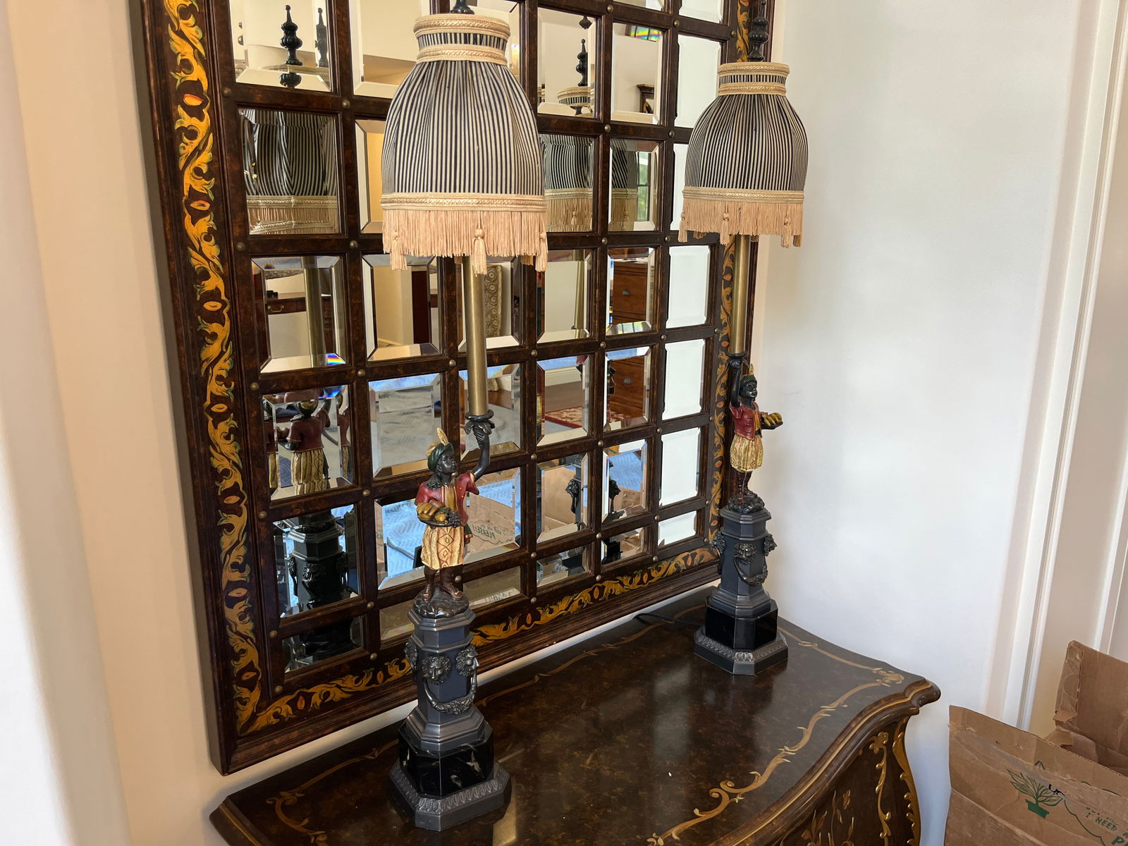 2=Bronze Blackamoor Lamps (1 of 6)