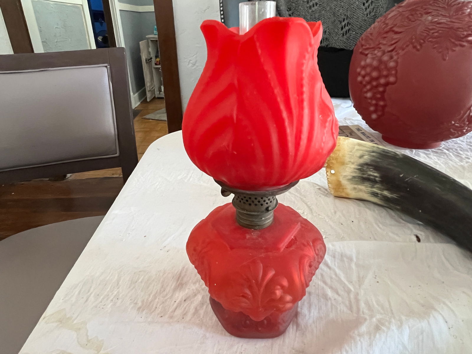 Miniature Red Oil/Lamp (1 of 4)