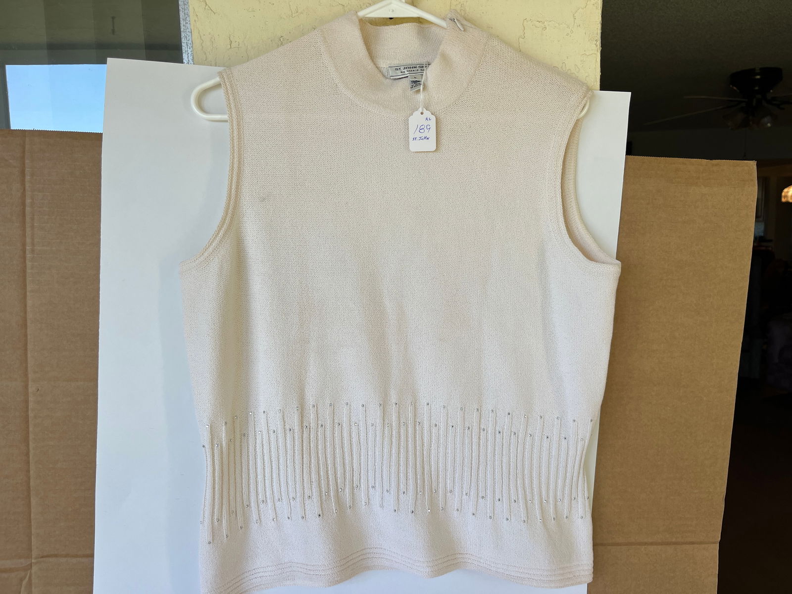 ST. JOHN Sport by Marie Gray White Armless Top (1 of 5)