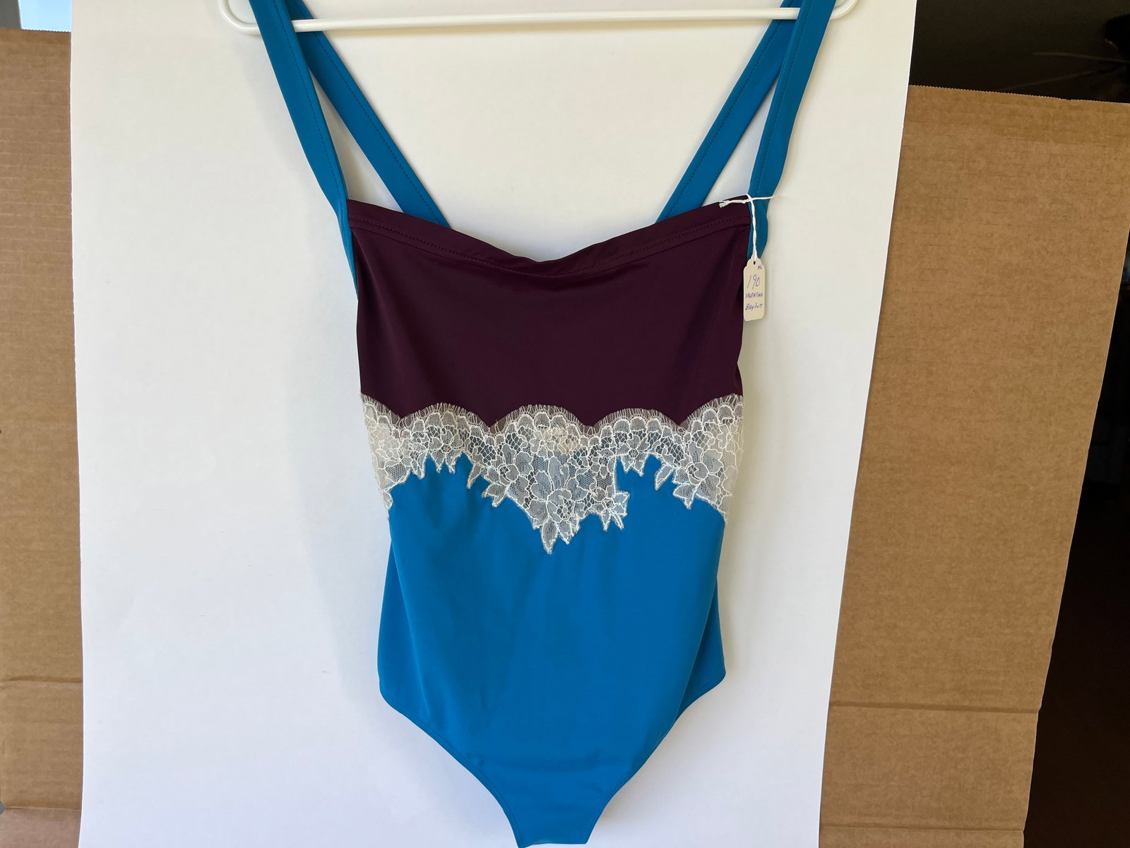VALERTINO Lace Form Body Suit: VALERTINO Lace Form Body Suit