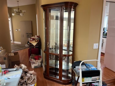 Demilune Curio Cabinet