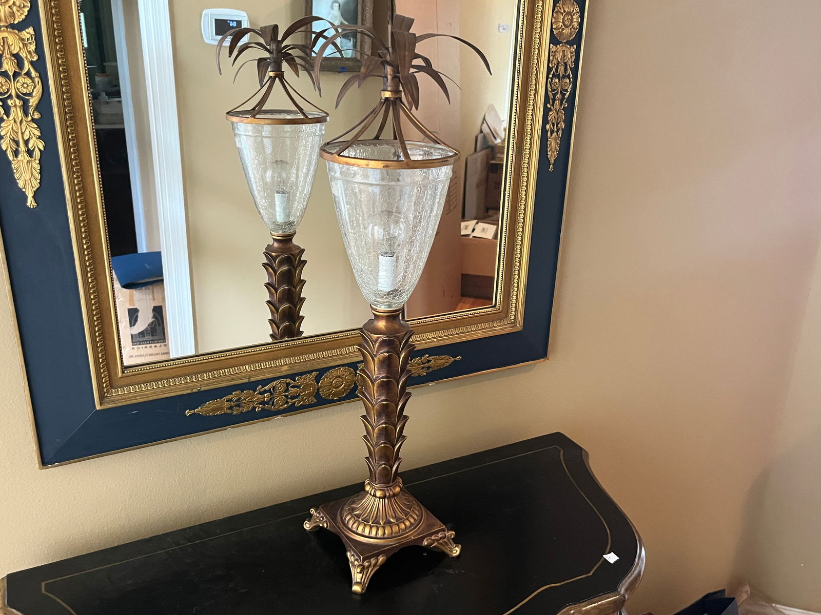 Gold Palm Tree Lamp (1 of 3)