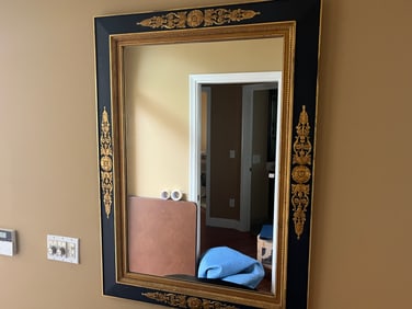 BlkGld Empire Wall Mirror