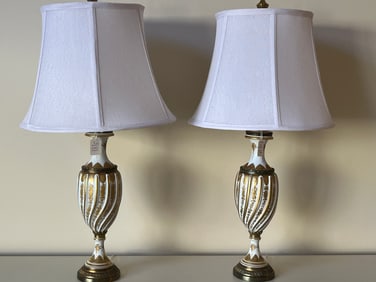 Pair Sevres Style Lamps