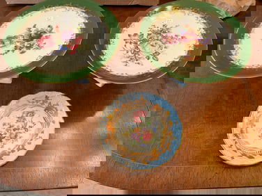 3-French Cake Stands & 1-Saucer