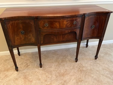Mahogany/Burl Sideboard/Buffet