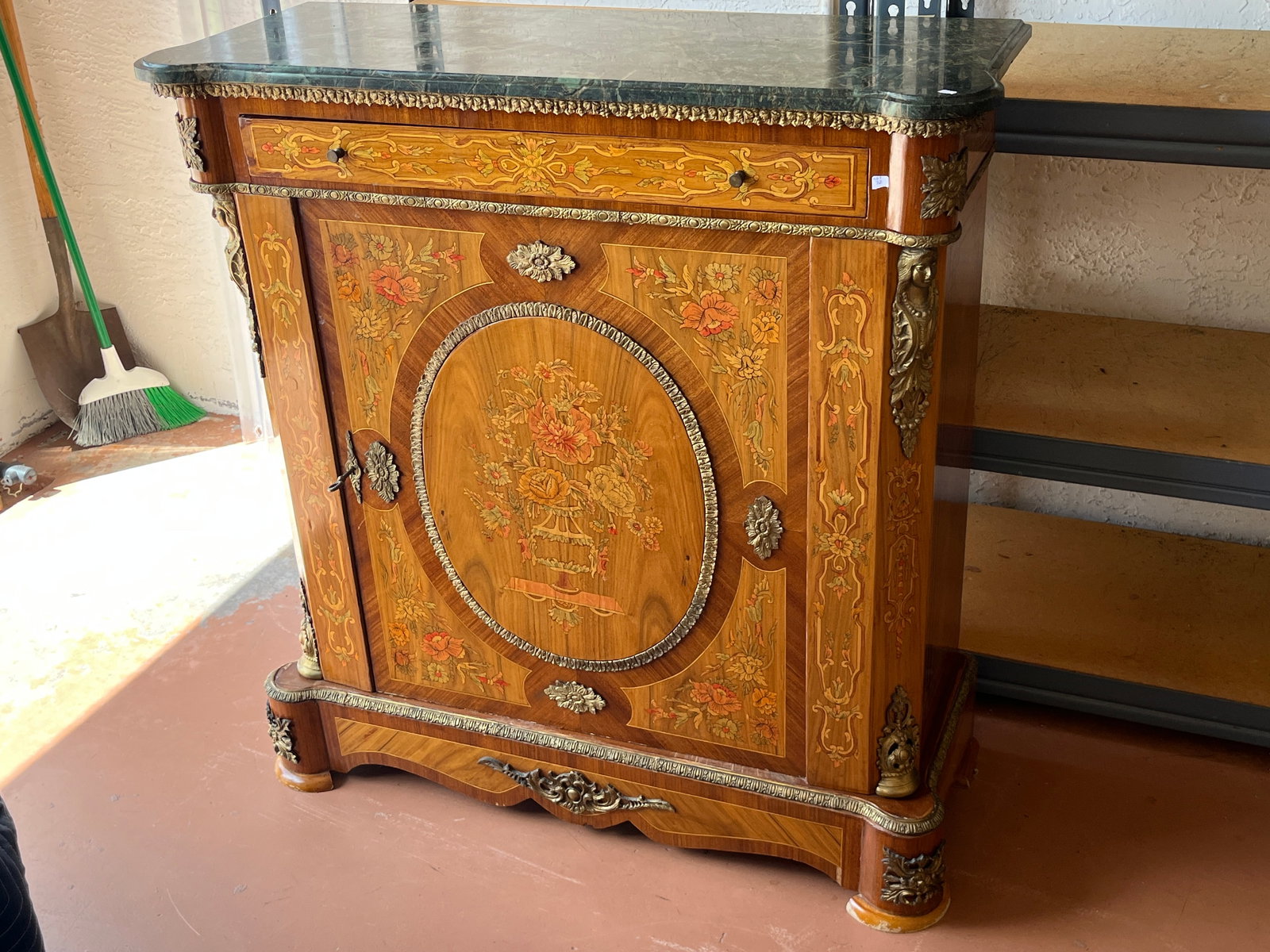 Gr.Granite Top Louis XV Cabinet (1 of 6)