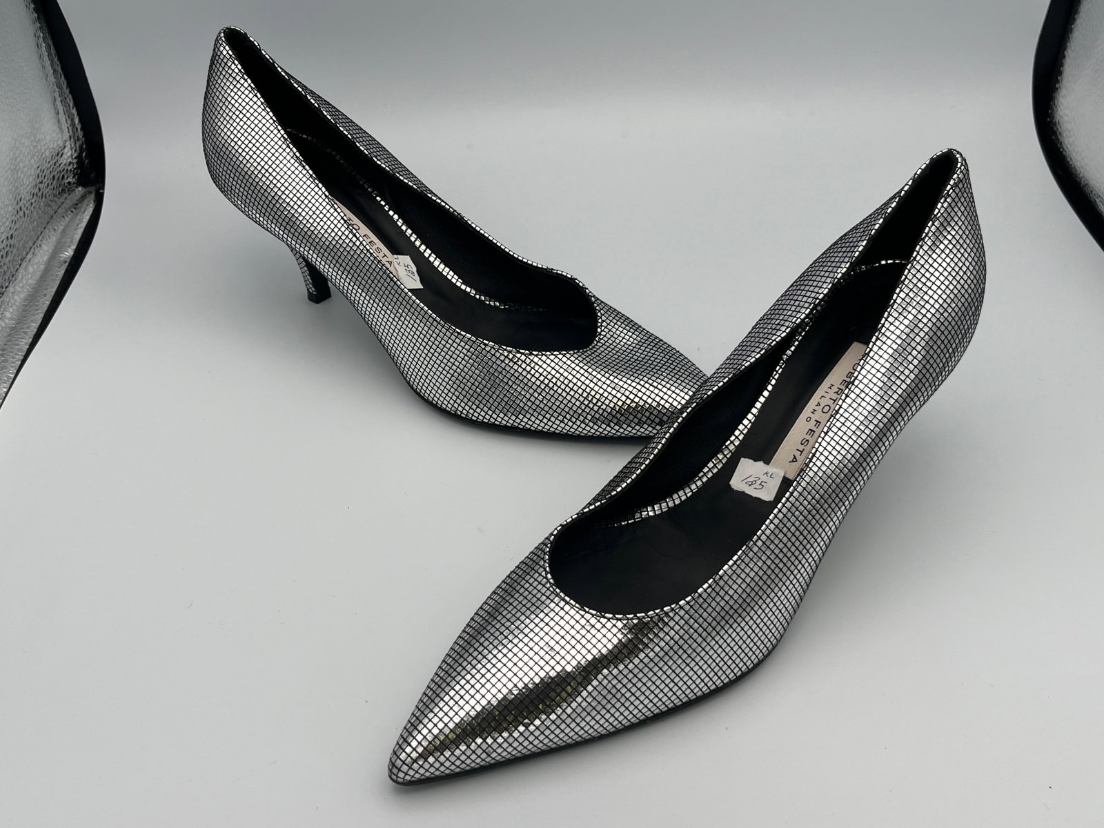 Roberto Festa Argento Shoes: Roberto Festa Claude Pump Luxe Argento size 39-Italy US size 8