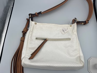 Sondra Roberts White Handbag