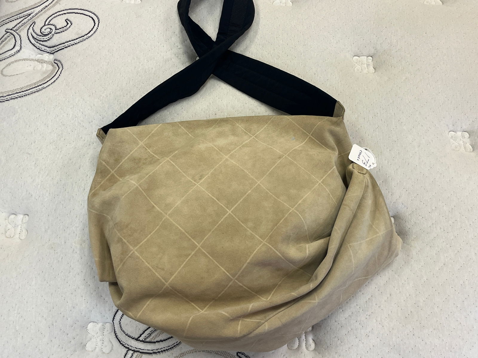 Chanel Suede Leather Handbag (1 of 3)