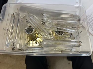 2-Lucite Ceiling Fixtures