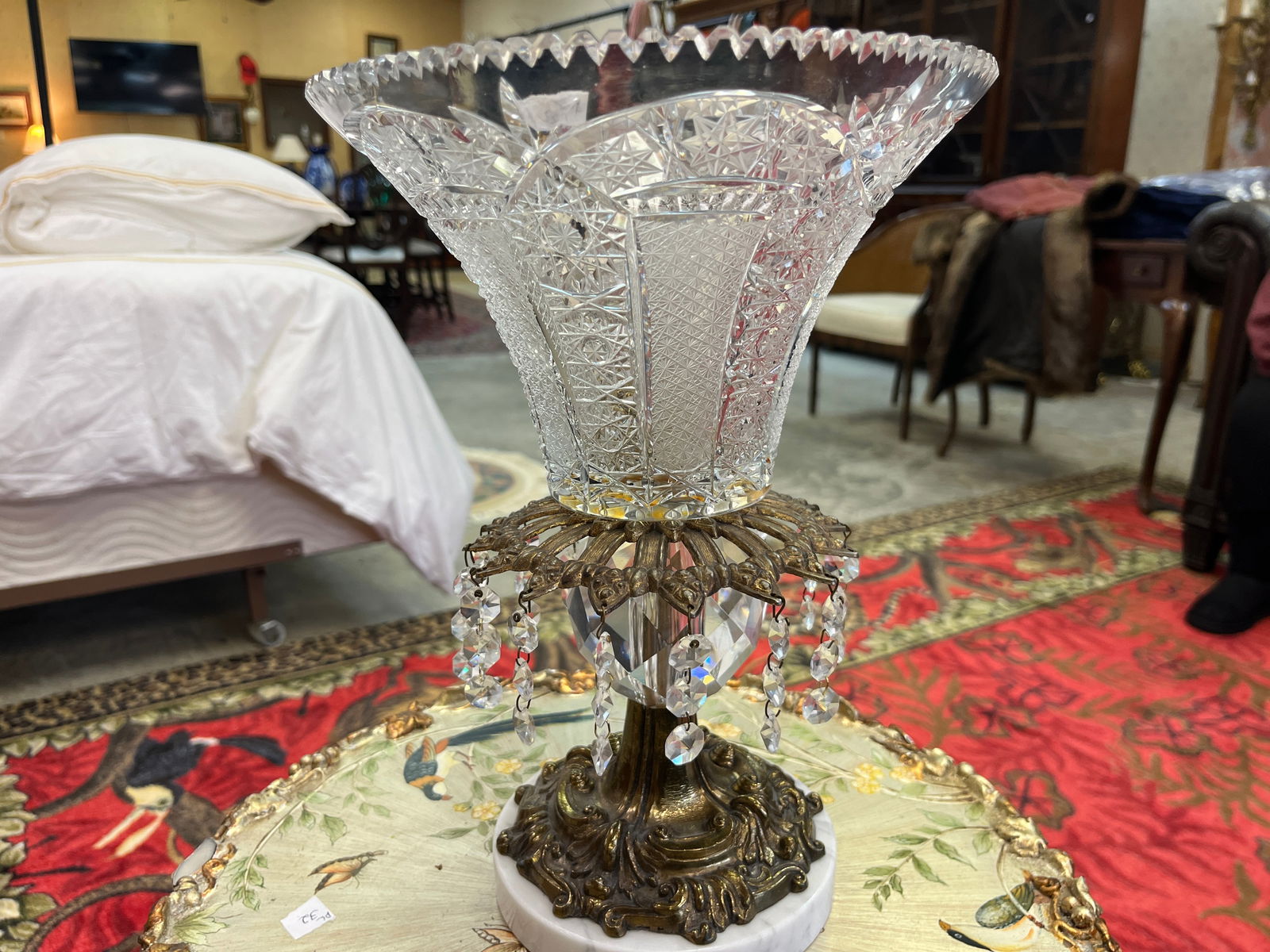 Crystal Marble Base Compote (1 of 3)