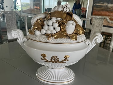 Rare VTG Benrose Capodimonte Soup Tureen
