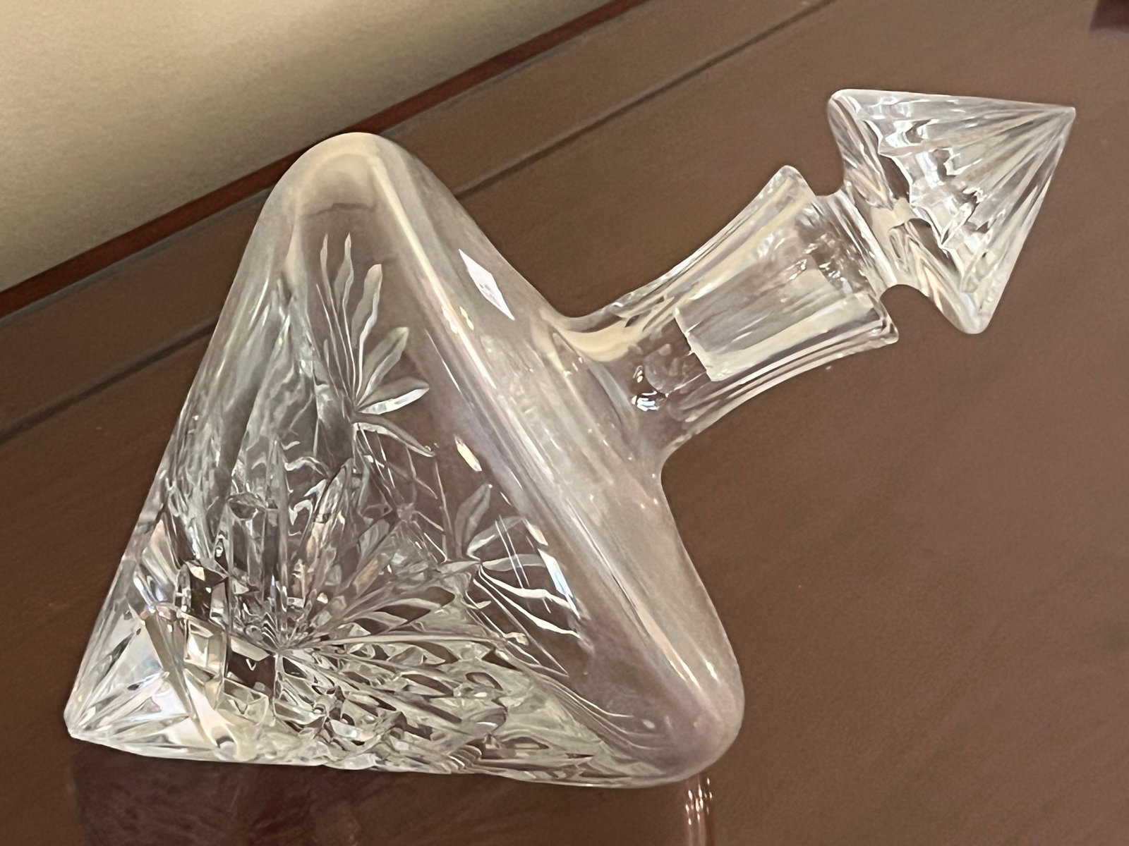 Cut Crystal Decanter: VTG Cut Crystal Decanter