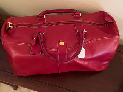 Red Dunhill Travel Bag: Red Dunhill Travel Bag