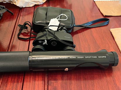 Bushnell Spotting Scope & Binoculars: Bushnell 9 to 30 Power, 40mm Zoom, Spotting Scope & 7x25 Binoculars