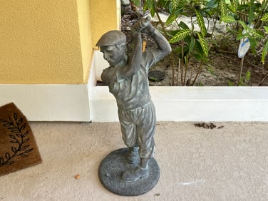 Golfer Statue