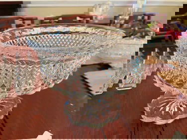 Crystal Pedestal Fruit Bowl