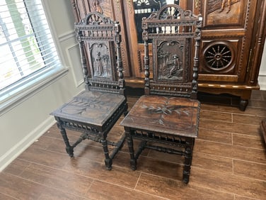 2-Antique German Chairs