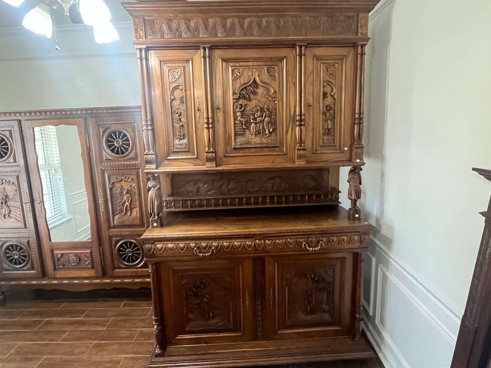 Antique German Sideboard (1 of 6)