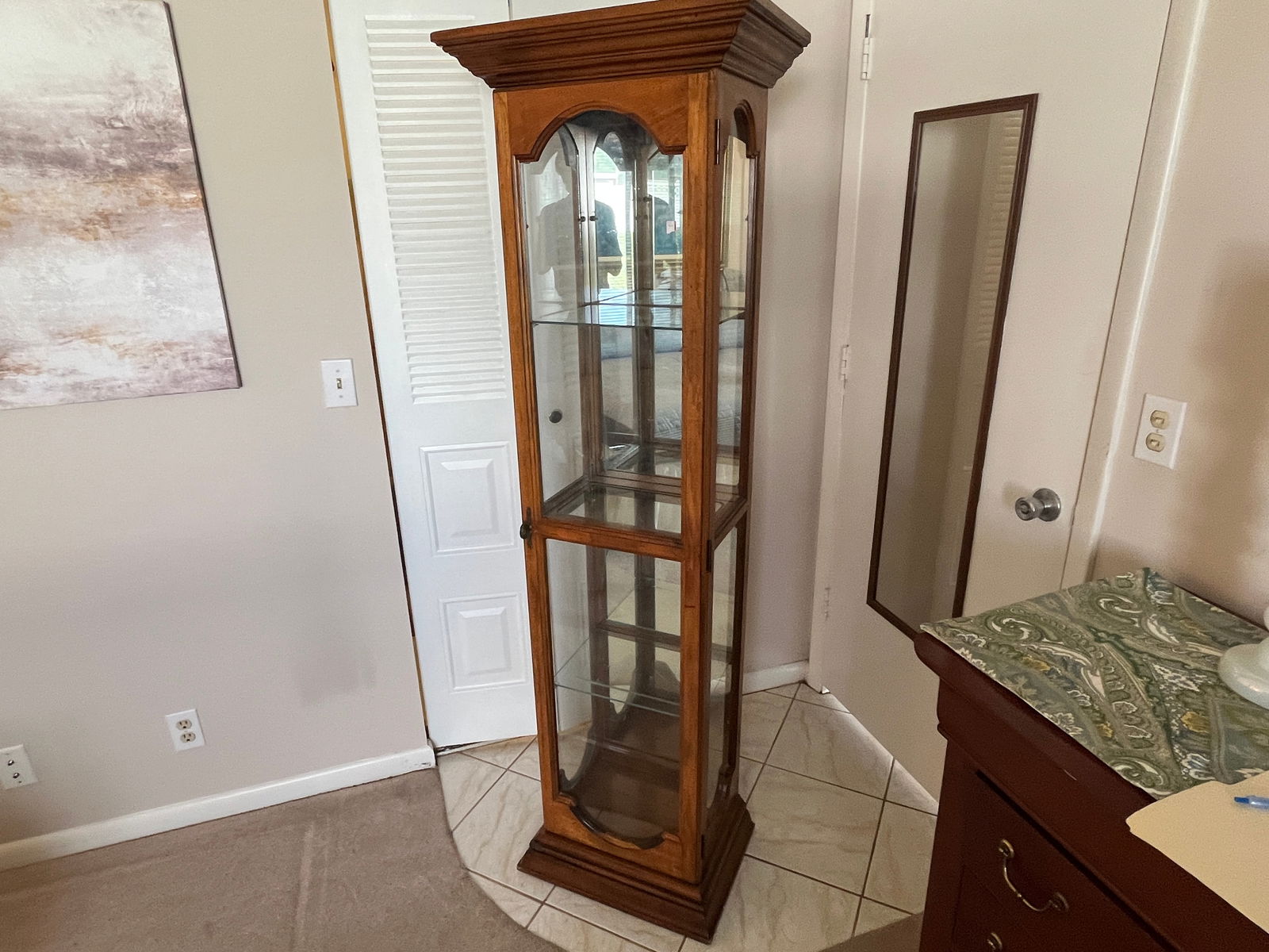 Tall Curio Cabinet: Tall Curio Cabinet
