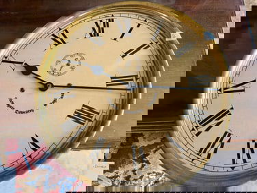 Rd.Gold Rim Wall Clock