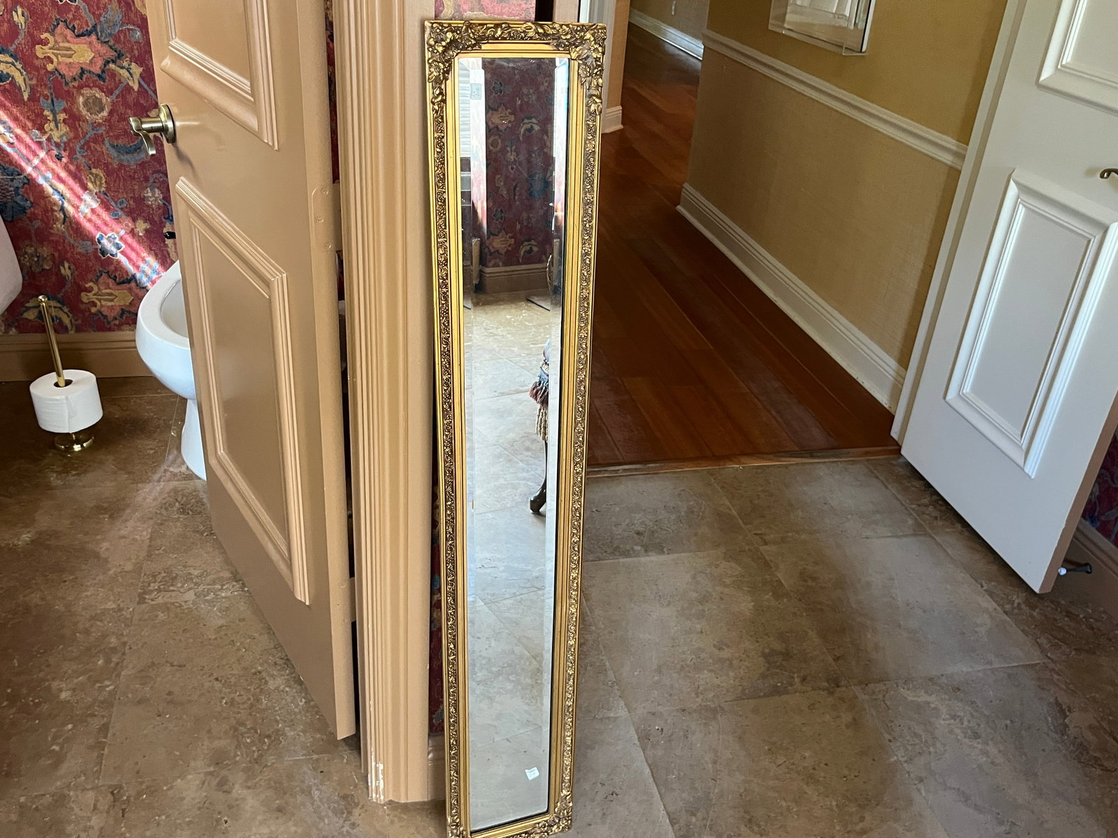 Gold Frame Wall Mirror (1 of 2)